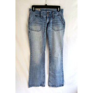 KALI Denim Company Juniors Jeans girls 5 low rise bootcut jeans light wash